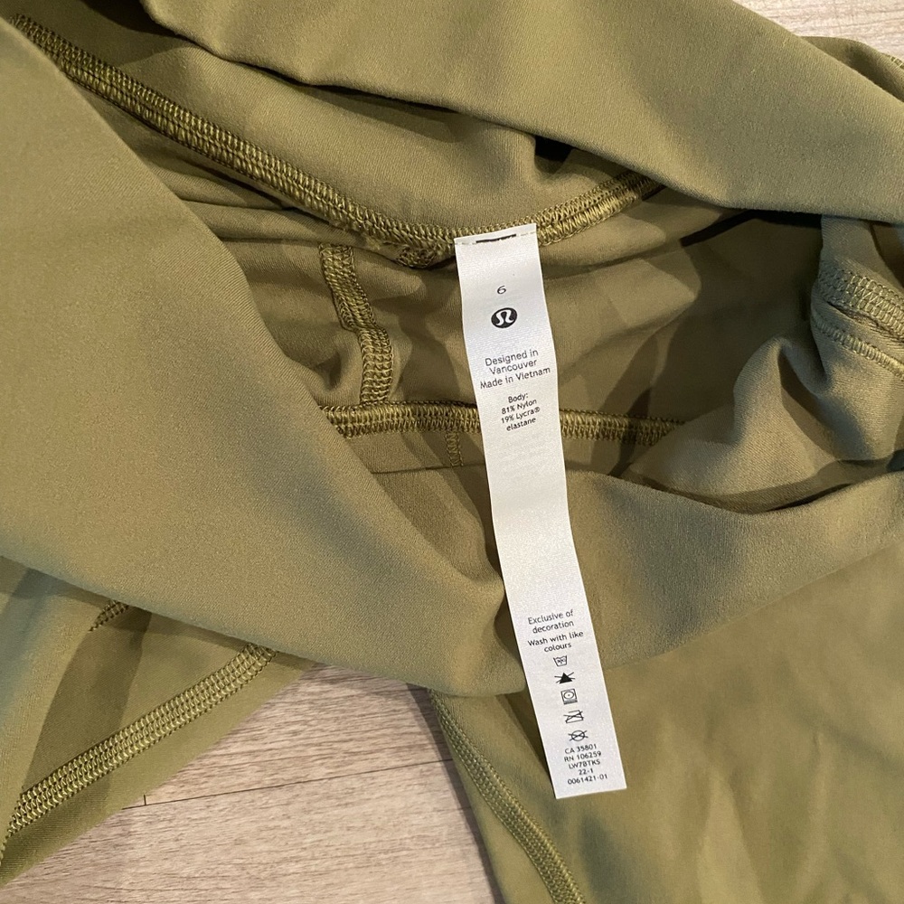 lululemon athletica Olive Green Leggings